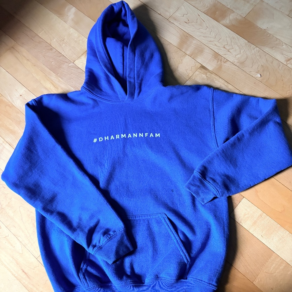 Dhar Mann Sweatshirt, Hoodie, Blue, L Boys